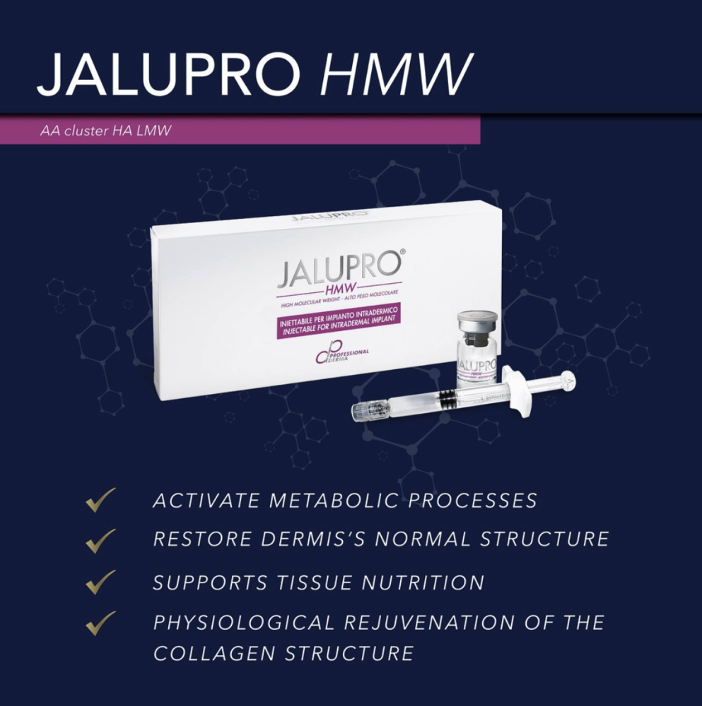 JALUPRO HMW <br>Collagen Booster, Hydratácia a Tvorba kolagénu. Prevencia ochabnutia pleti. 2,5 ml.