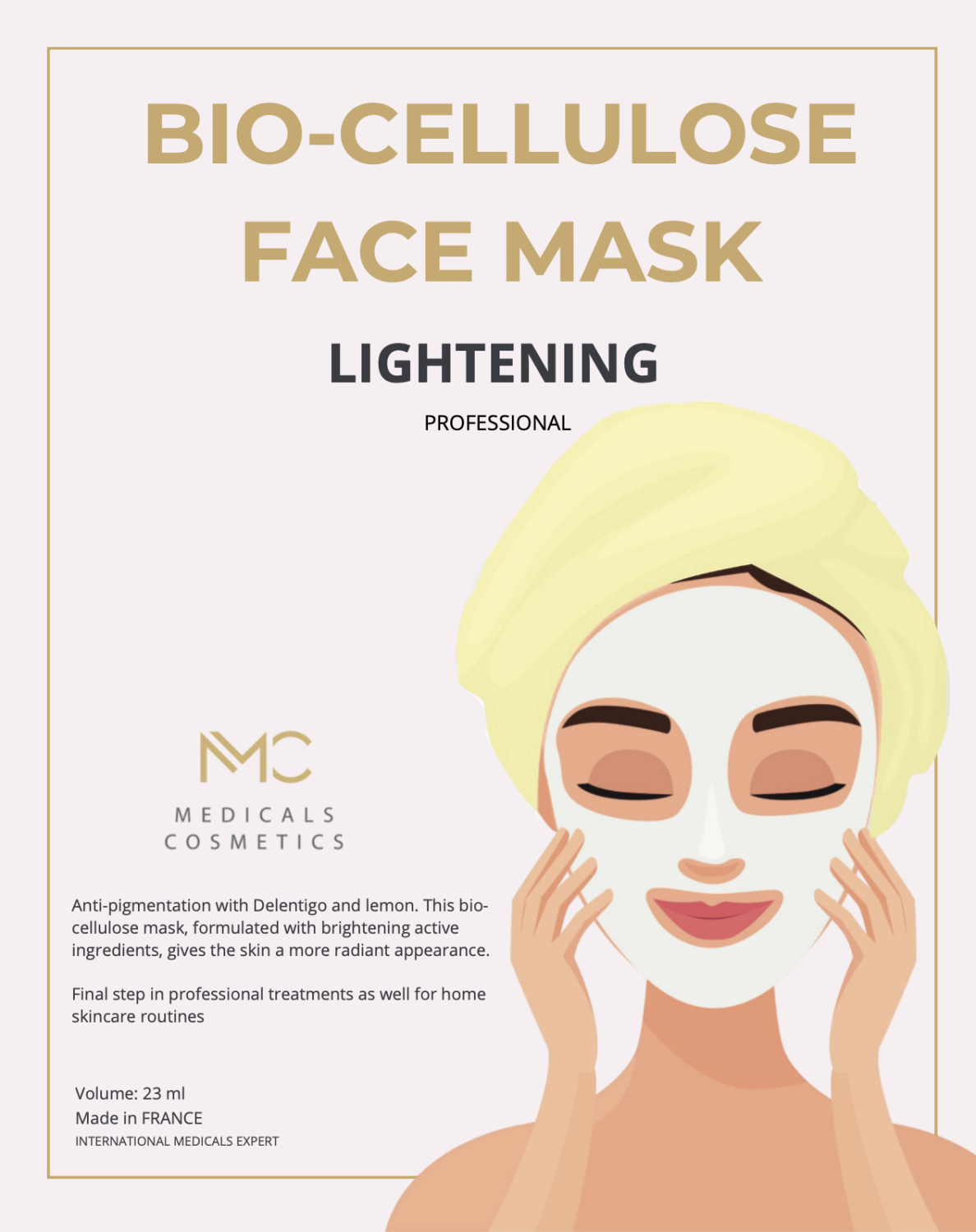 LIGHTENING FACE MASK 
Pleťová maska Innea Medicals Cosmetics