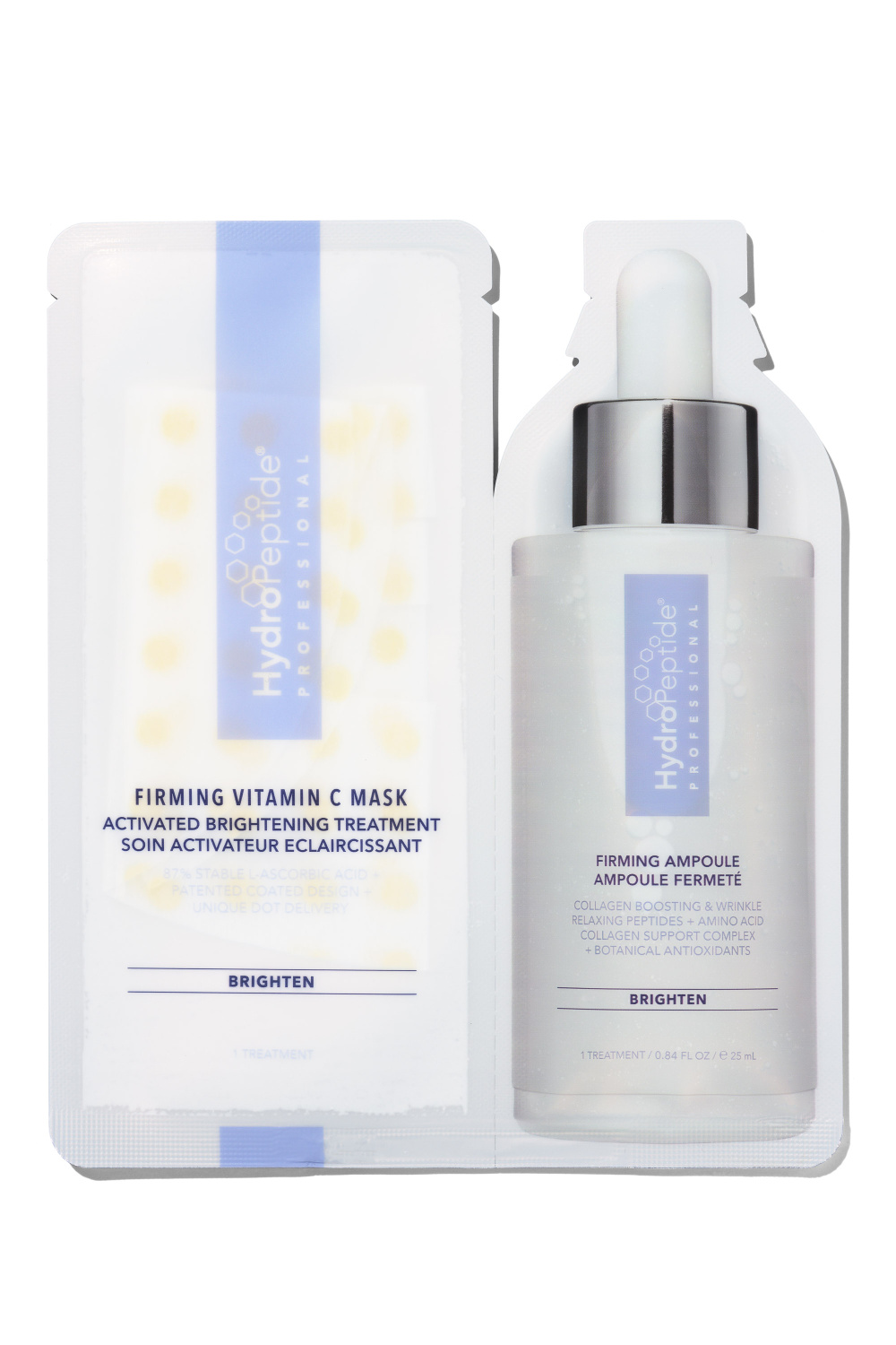Profesionálna rozjasňujúca a spevňujúca maska s vitamínom C<br>Hydropeptide Firming Vitamin C mask<br>12 ks