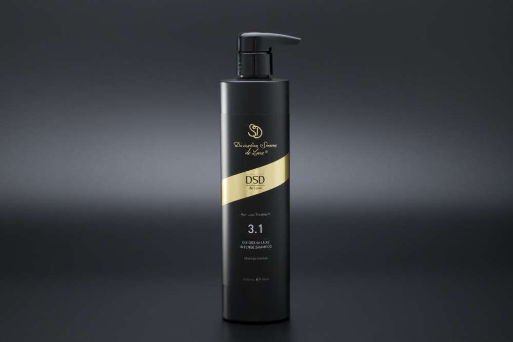 Šampón proti vypadávaniu vlasov a na alopéciu s placentárnym výťažkom.<br> 3.1L DSD Intense Shampoo 500 ml.