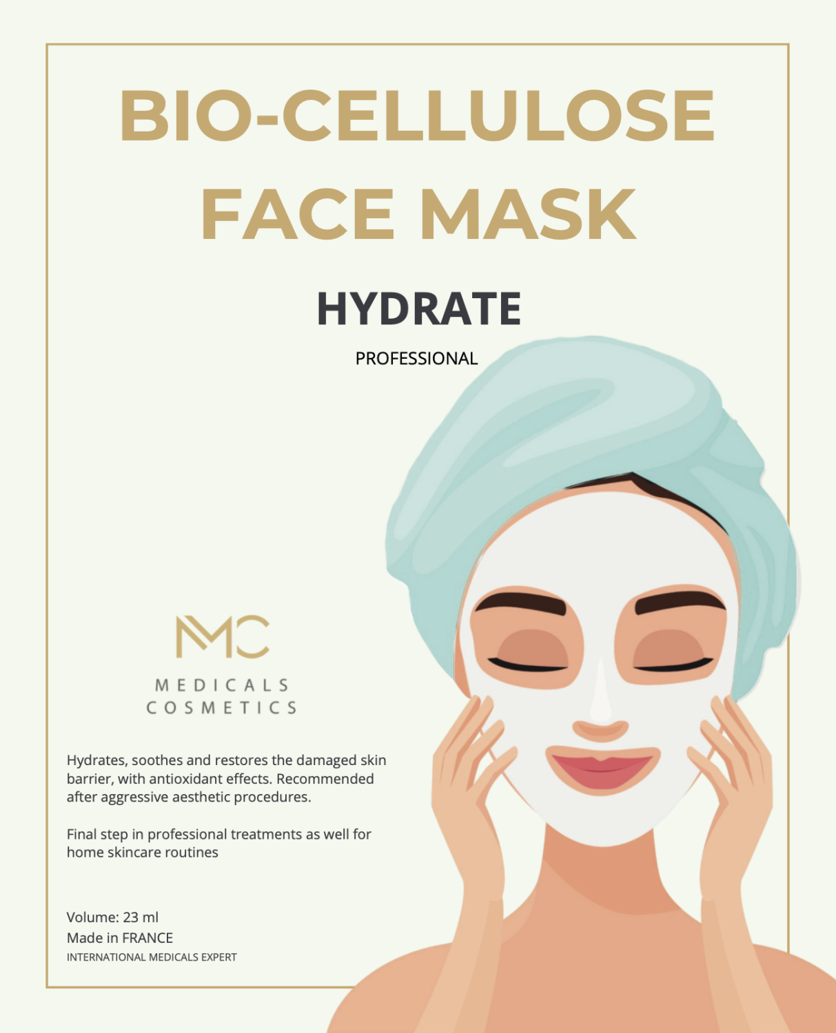 HYDRATE FACE MASK 
Pleťová maska Innea Medicals Cosmetics