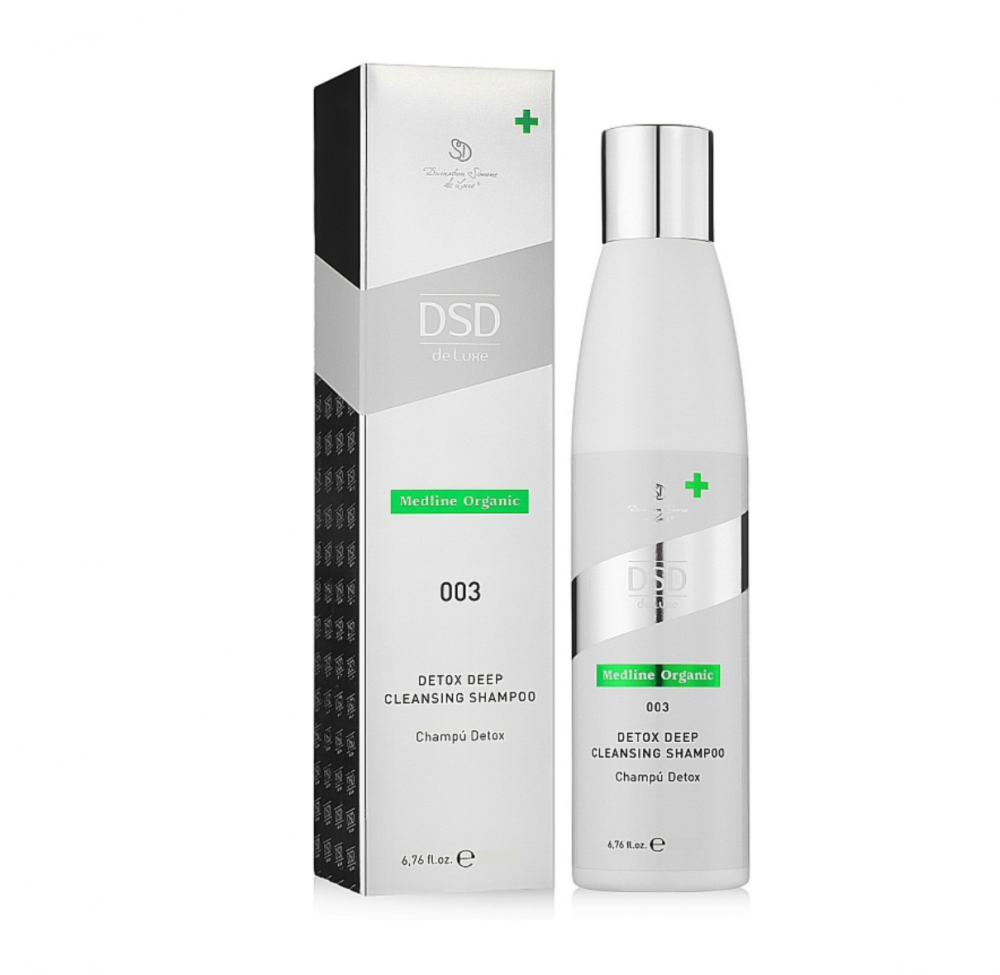 DSD SIMONE DE LUXE DETOX DEEP CLEANSING SHAMPOO 
003 Prírodný šampón na detox a hĺbkové čistenie vlasov bez sulfátov