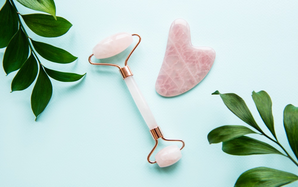 Guasha - Masážny set na tvár<br>Ruženín