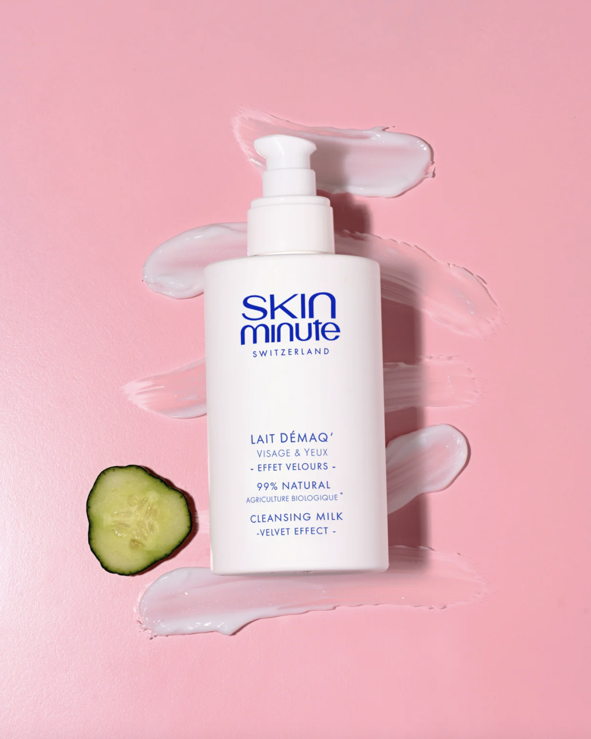 SKIN MINUTE LAIT DÉMAQ' CLEANSING MILK 
Čistiace pleťové mlieko s vitamínom C a uhorkou<br>250 ml.