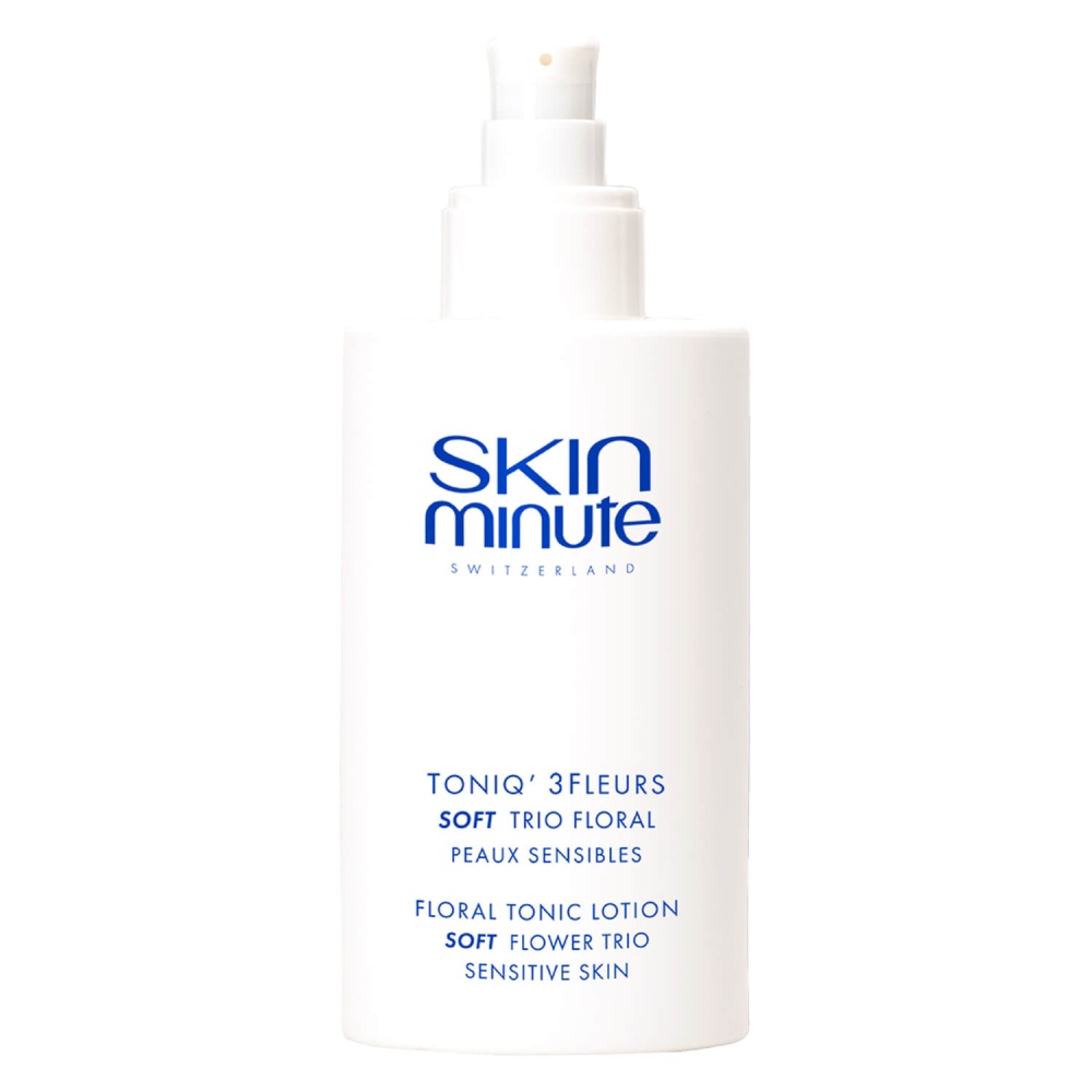 SKIN MINUTE TONIQ 3 FLEURS SOFT 
Pleťové tonikum pre citlivú pokožku s troma kvetmi.<br>EXP 05/26 Zľava 80%