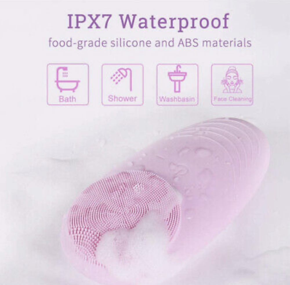 Facial Cleansing Brush Facial Massager<br>Vodotesná čistiaca a masážna kefka na tvár