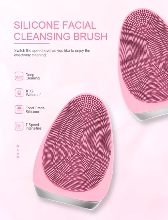 Facial Cleansing Brush<br>Ultrazvukový silikónový čistič na tvár