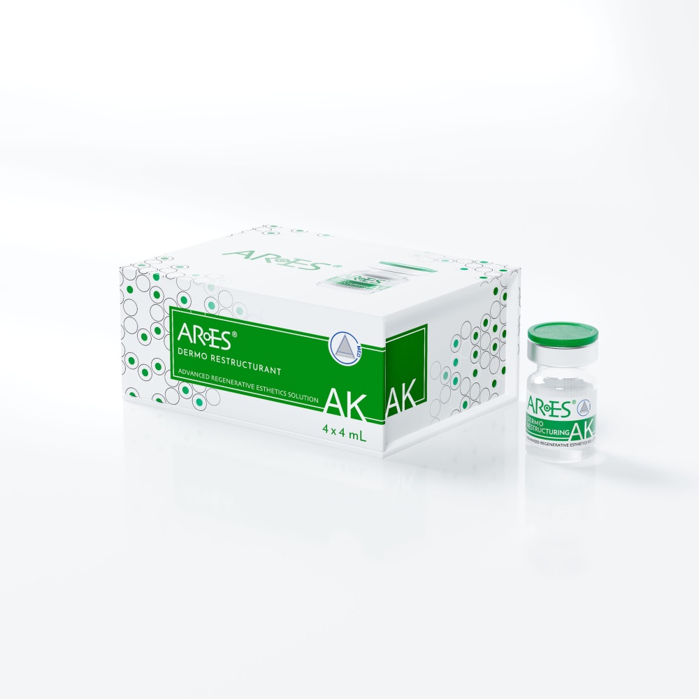 Metabolický stimulátor pleti a biorevitalizácia <br>Ares Derma Restructurant<br>Hydratačný a omladzovacia biorevitalizácia pleti<br>4x4 ml.