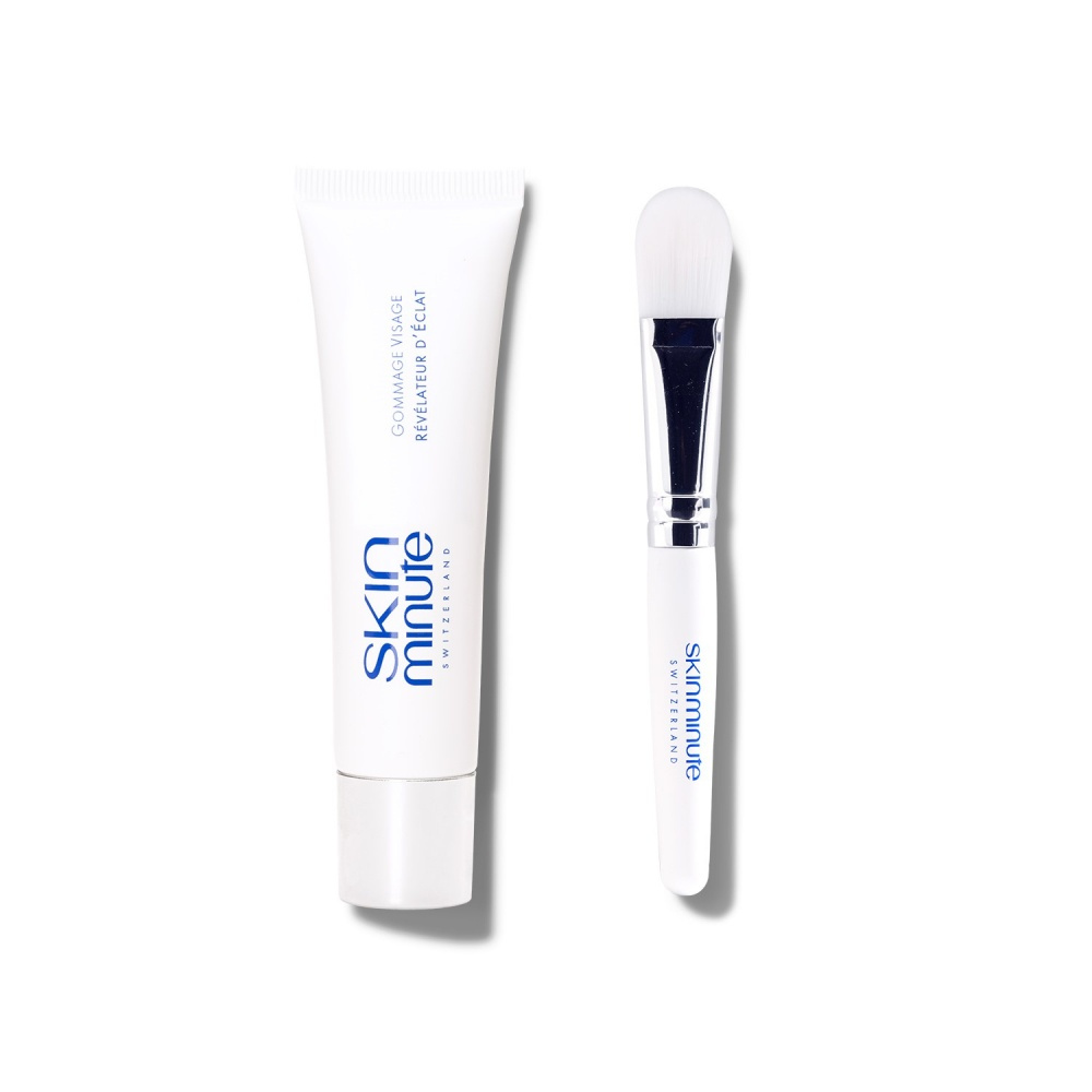 SKIN MINUTE GOMMAGE VISAGE PEEL-OFF SCRUB 
Pleťový peeling s vitamínom B<br>Exfoliačný bezrnný peeling s ružovým škrobom