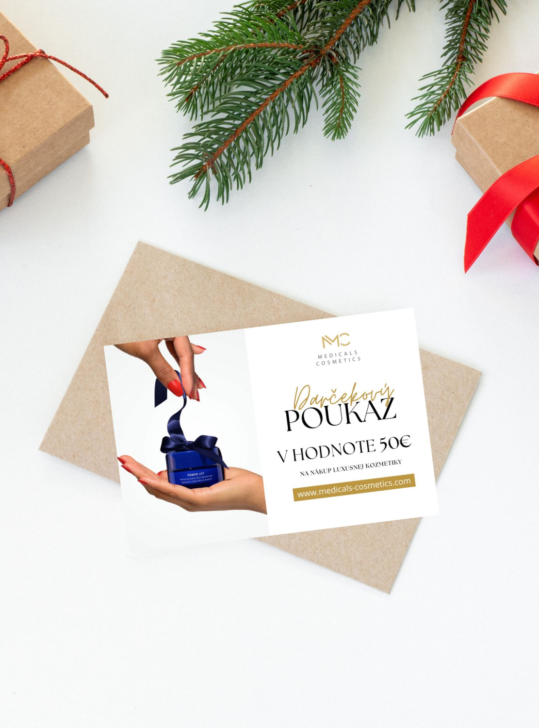 GIFT CARD 50.- 
Darčeková poukážka v hodnote 50€