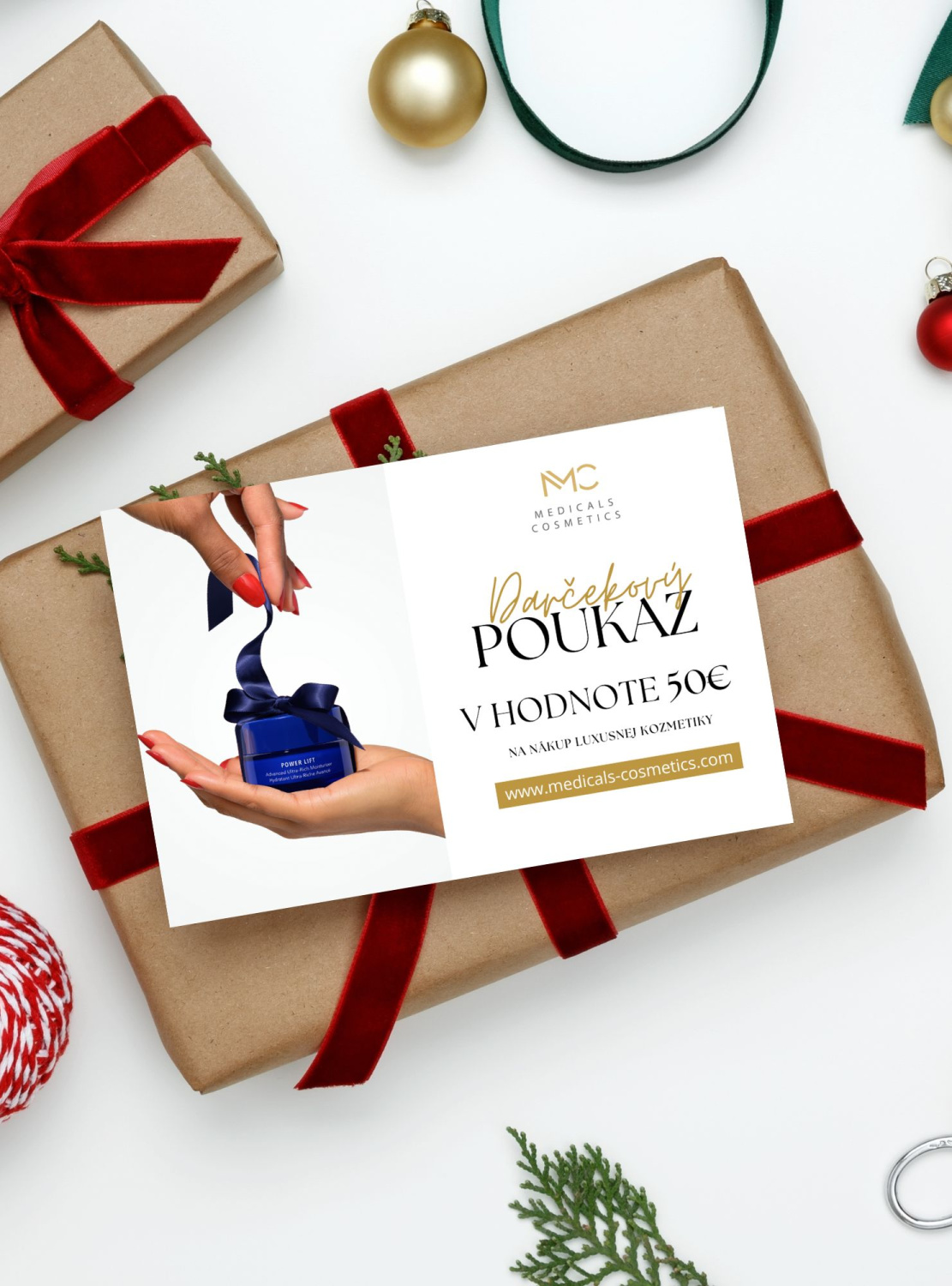 GIFT CARD 50.- 
Darčeková poukážka v hodnote 50€