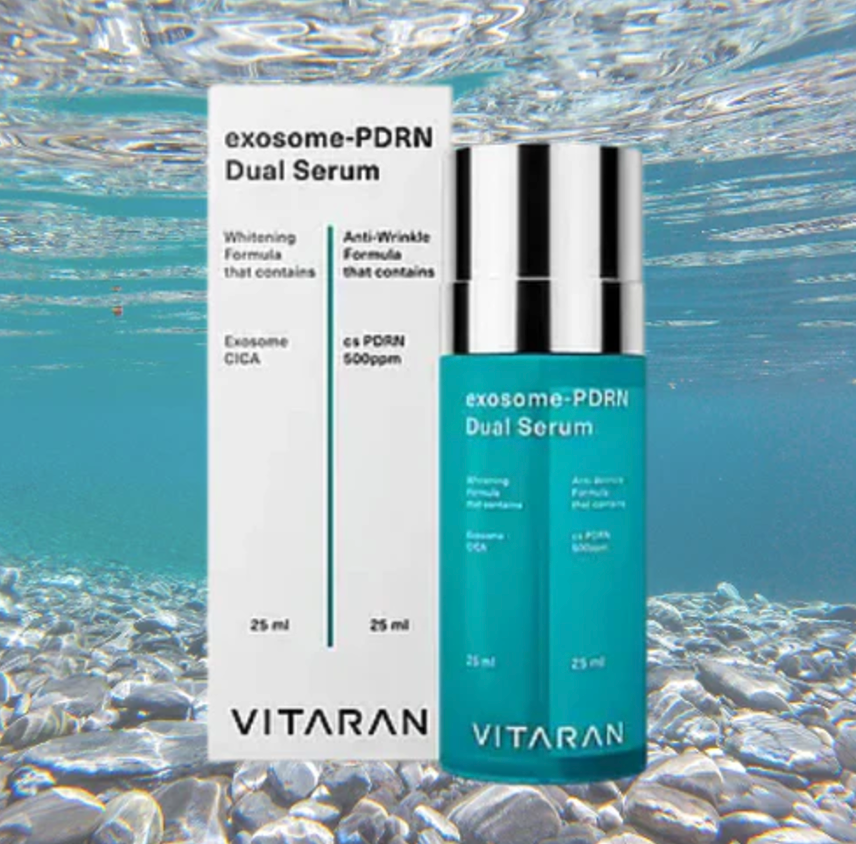 VITARAN HP Exosome PDRN Dual Serum 50 ml.<br>Sérum zo spermii z lososa a s exozómami na omladenie pleti s polynukleotidmi a exozómami