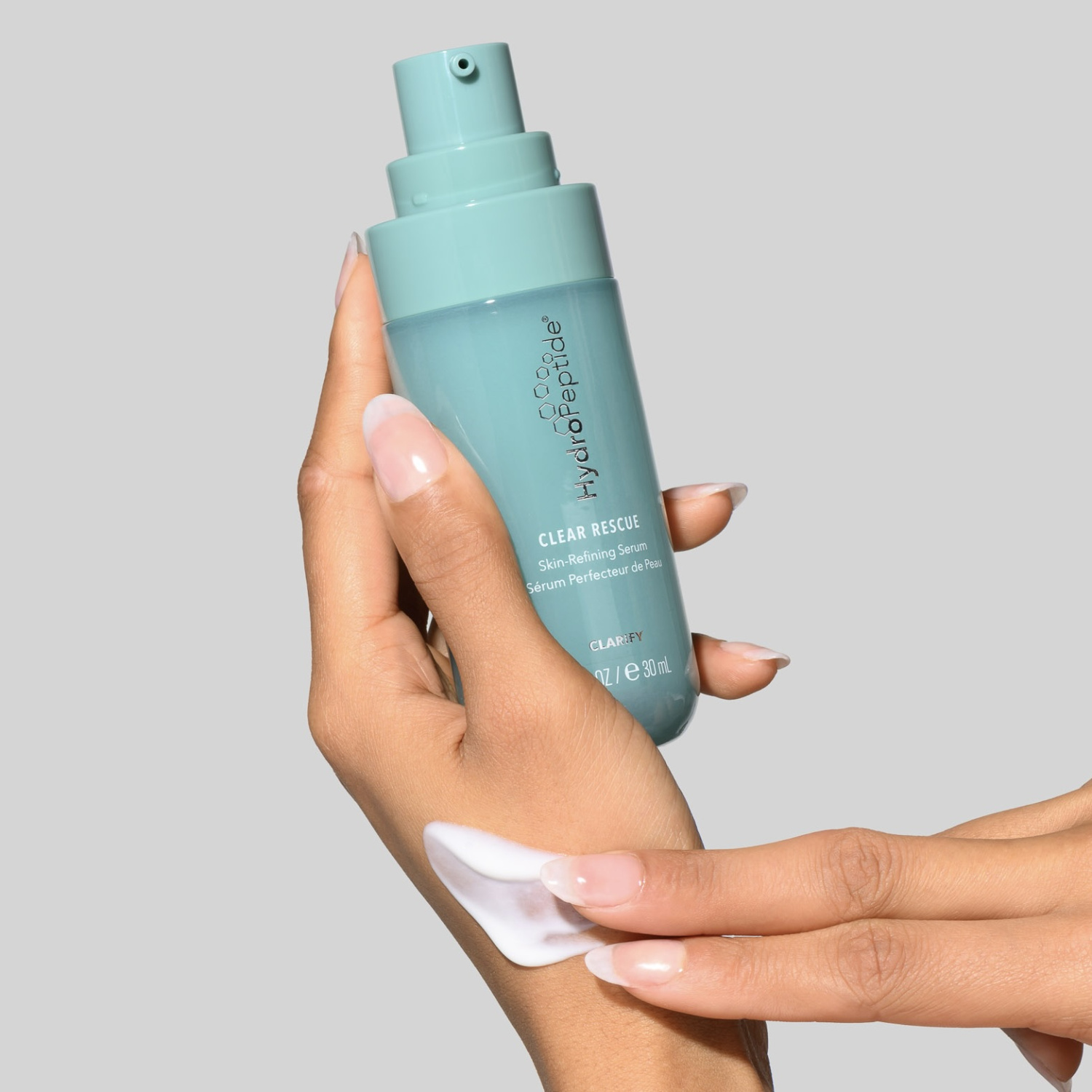 HYDROPEPTIDE CLEAR RESCUE SERUM 
Pleťové sérum na na akné a mastnú pleť. Obsahuje patentovaný CELLRENEW-16, KYSELINU SALICILOVÚ, LACTOBACILLUS FERMENT LYSATE. Pozitívne ovplyvňuje rast epidermy a zároveň chráni kožnú mikroflóru, čím zvyšuje odolnosť