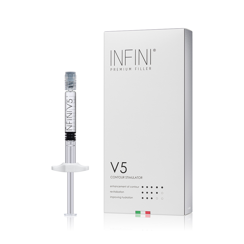 INFINI PREMIUM SKIN STIMULATOR V5 
Kožný stimulátor (H-HA) + (L-HA) + Trehalóza 70 mg / 2 ml Zľava 40%