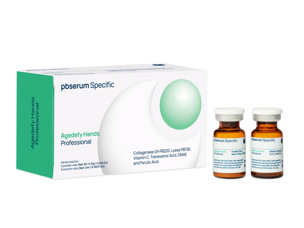PBSERUM SPECIFIC HANDS PROFESSIONAL 
Ošetrenie na omladenie a spevnenie kože na rukách<br>3 ošetrenia