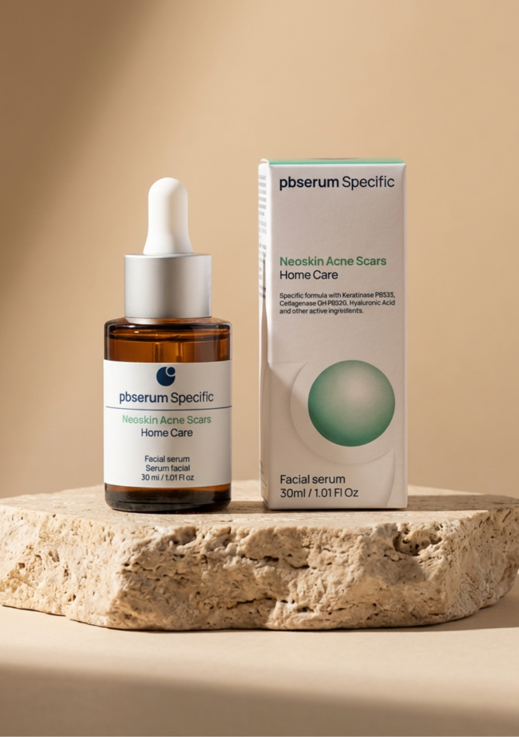 PBSERUM ACNE SCARS HOME CARE 
Ošetrenie na zjemnenie jaziev po akné, na domáce použitie