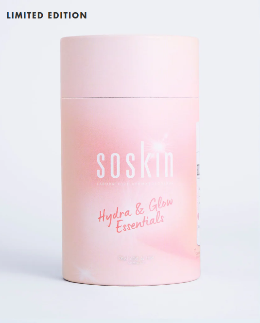 SOSKIN HYDRA GLOW ESSENTIALS PINK 1Box/3pcs 
Sada Soskin Rituál rozžiarenia pleti<br>EXP 09/26 Zľava 20%