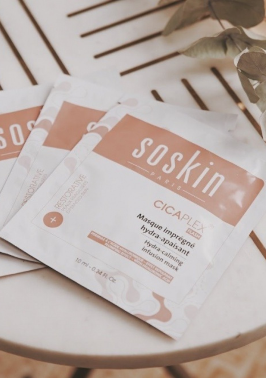 SOSKIN PARIS CICAPLEX® HYDRA CALMING INFUSION MASK SACHET 
Hydratačná a upokojujúca maska na citlivú pleť