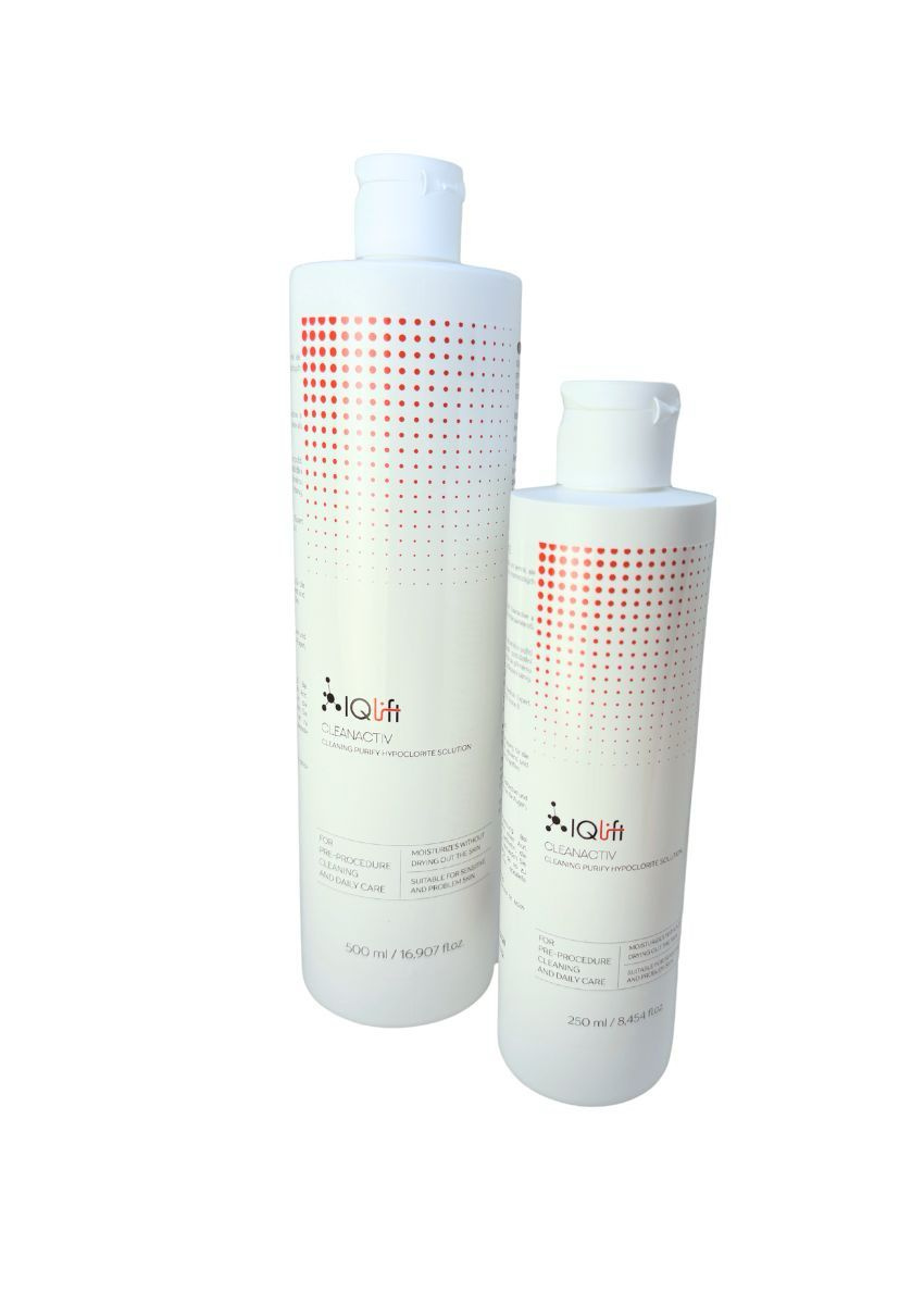 IQLIFT CLEANACTIV - DEZINFECTION 
Čistiaci prípravok na pokožku s patentovanou zložkou bez alkoholu, vhodný na prípravu pokožky pred ošetrením. Jemné zloženie pomáha udržiavať pokožku čistú a sviežu bez jej vysušovania. CPNP: 5349556