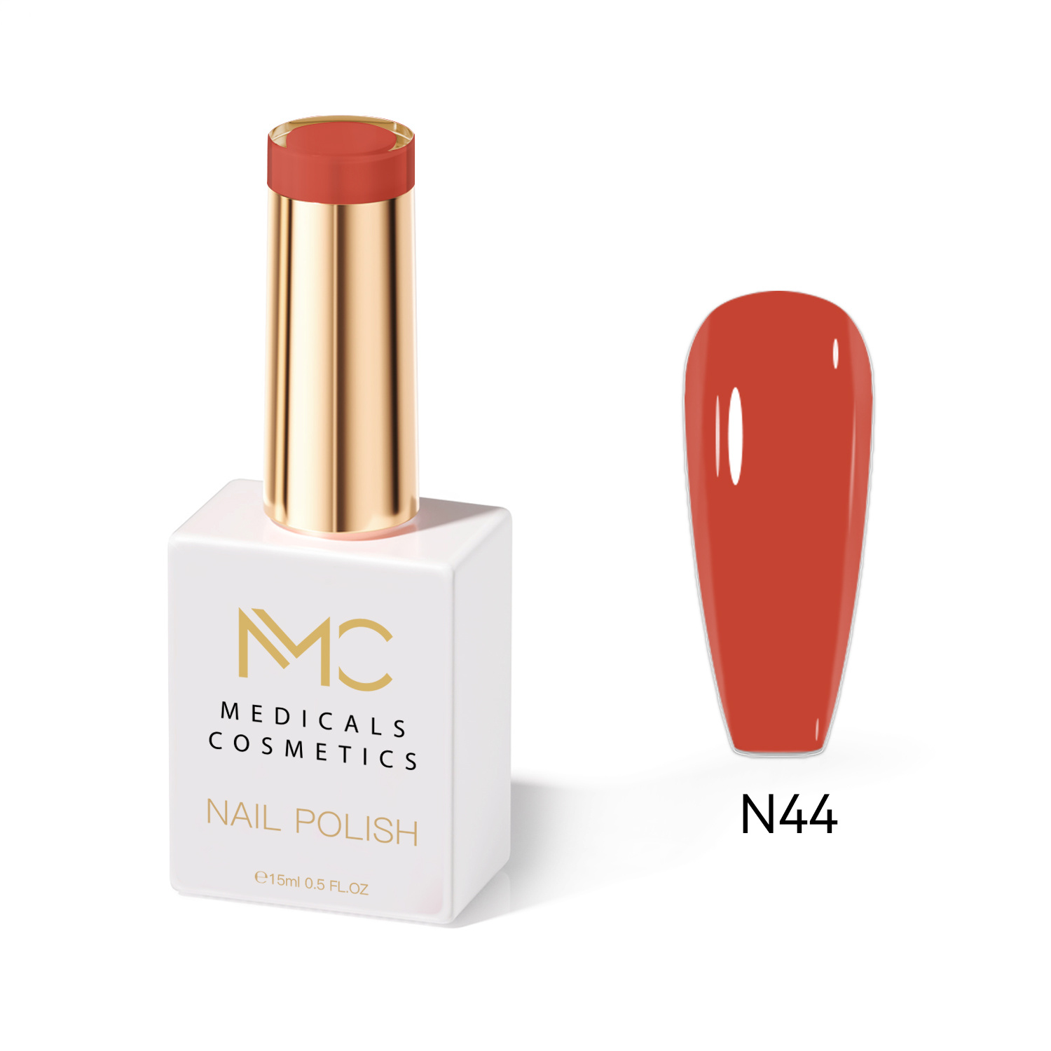 NAIL POLISH  PROFESSIONAL  MC MEDICALS COSMETICS 
MC NAIL POLISH 44 - LAK NA NECHTY nadčasovej hnedej farby s dlhotrvajúcim efektom a luxusným vzhľadom