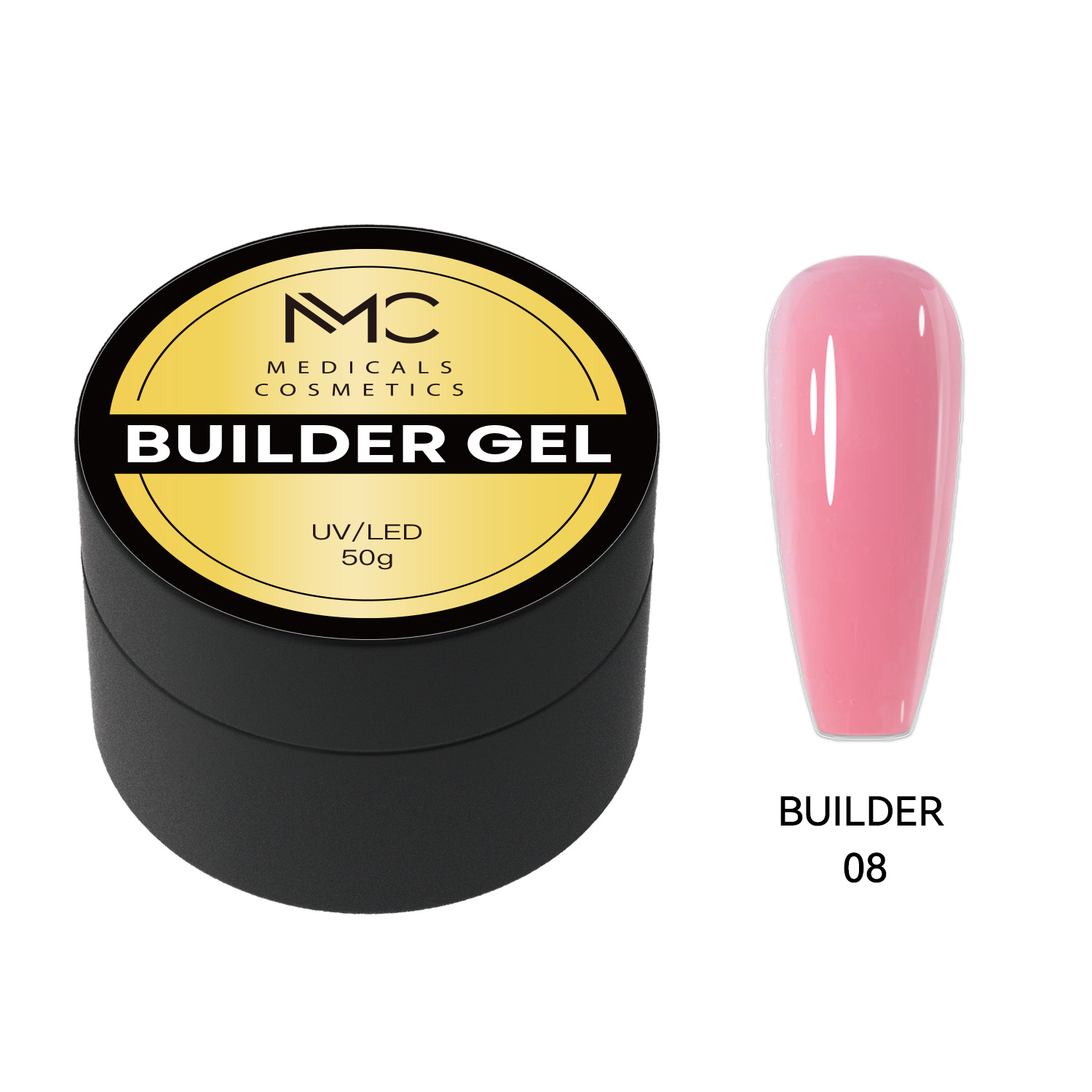 BUILDER GEL REGULAR - PROFESSIONAL MEDICALS COSMETICS - PINK 
Ružový modelovací gél na nechty