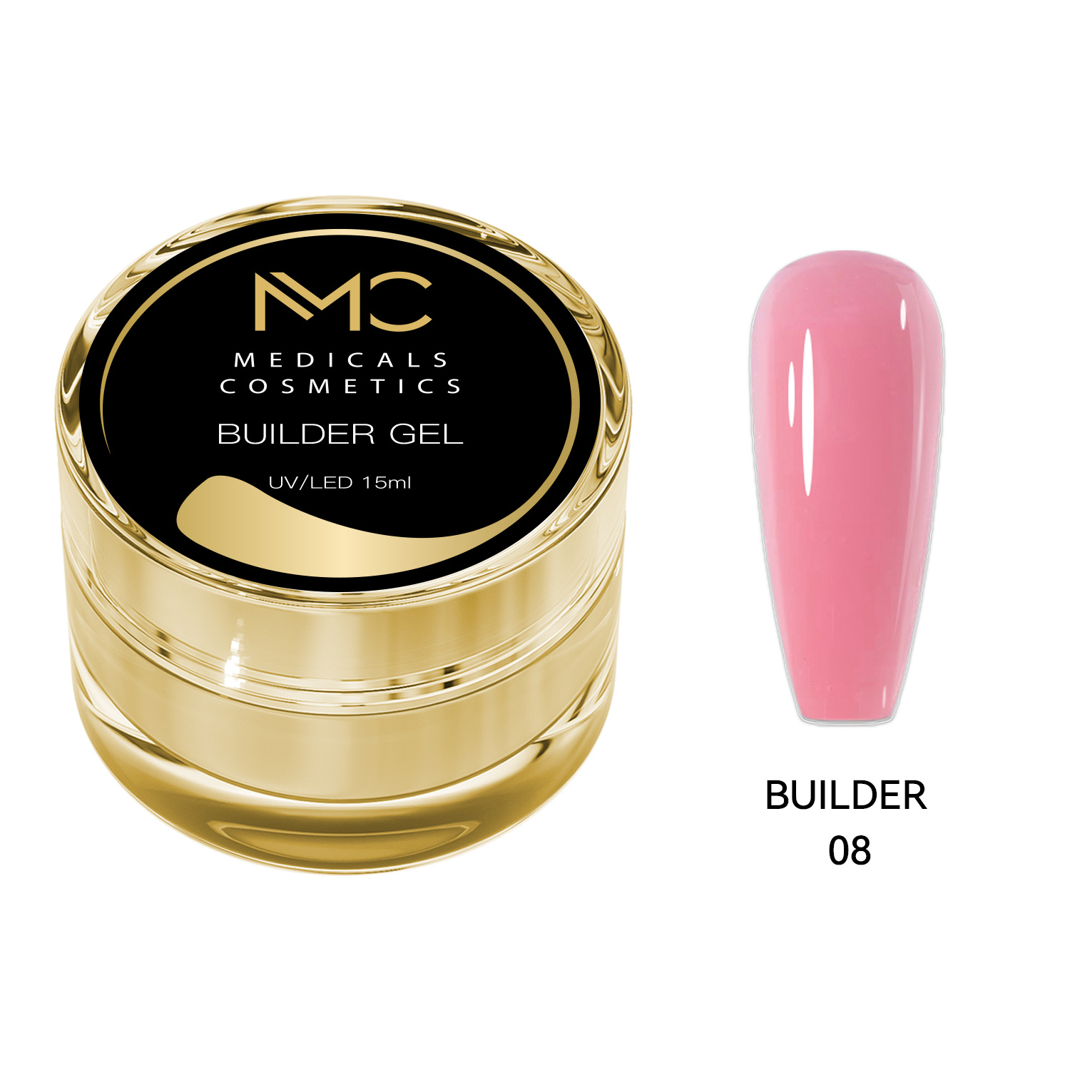 BUILDER GEL REGULAR - PROFESSIONAL MEDICALS COSMETICS - PINK 
Ružový modelovací gél na nechty