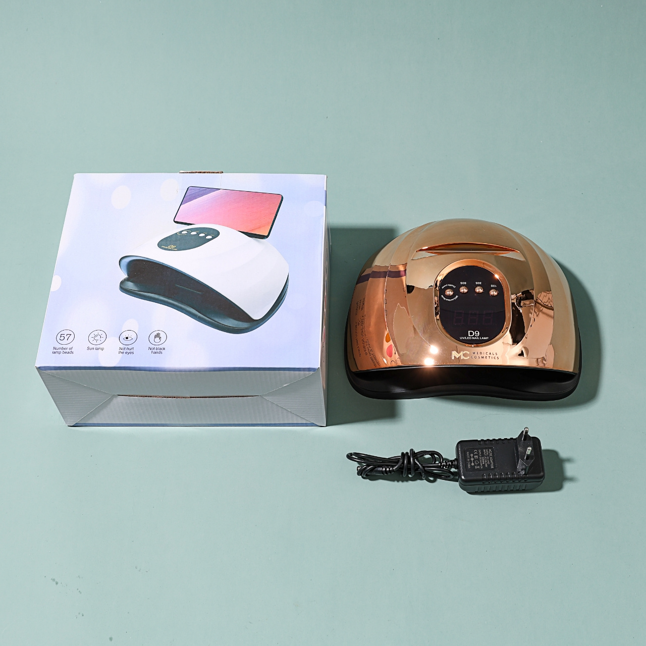 UV/LED NAIL LAMP D9 FOR CURING GEL NAILS<br>MC MEDICALS COSMETICS 
Medicals Cosmetics UV/LED lampa <br>na vytvrdzovanie gélových nechtov