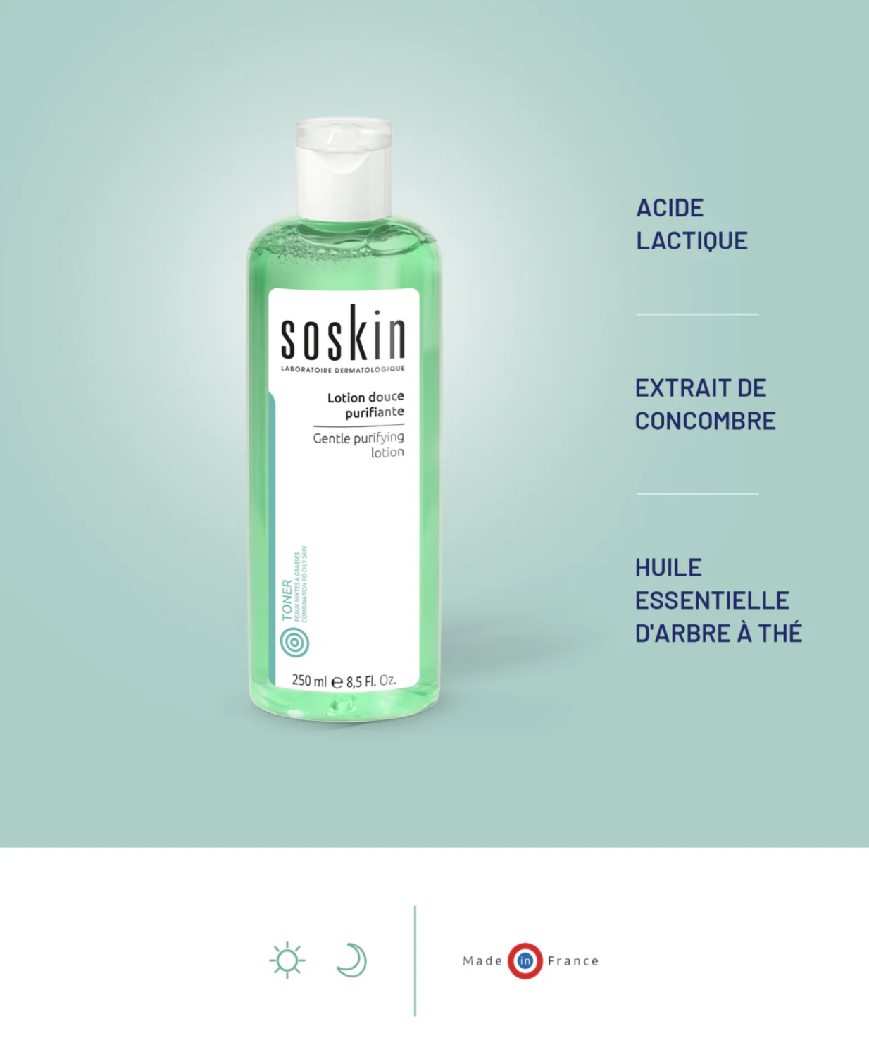SOSKIN AKN PURIFYING CLEANSING GEL 
Čistiaci gél na mastnú a zmiešanú pleť
