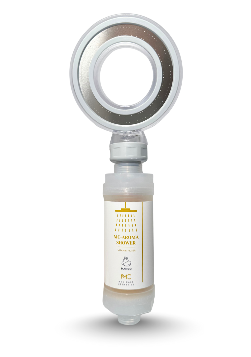 AROMA SHOWER <br>MANGO 
Sprchový aroma filter Medicals Cosmetics <br> Mango s vitamínom C