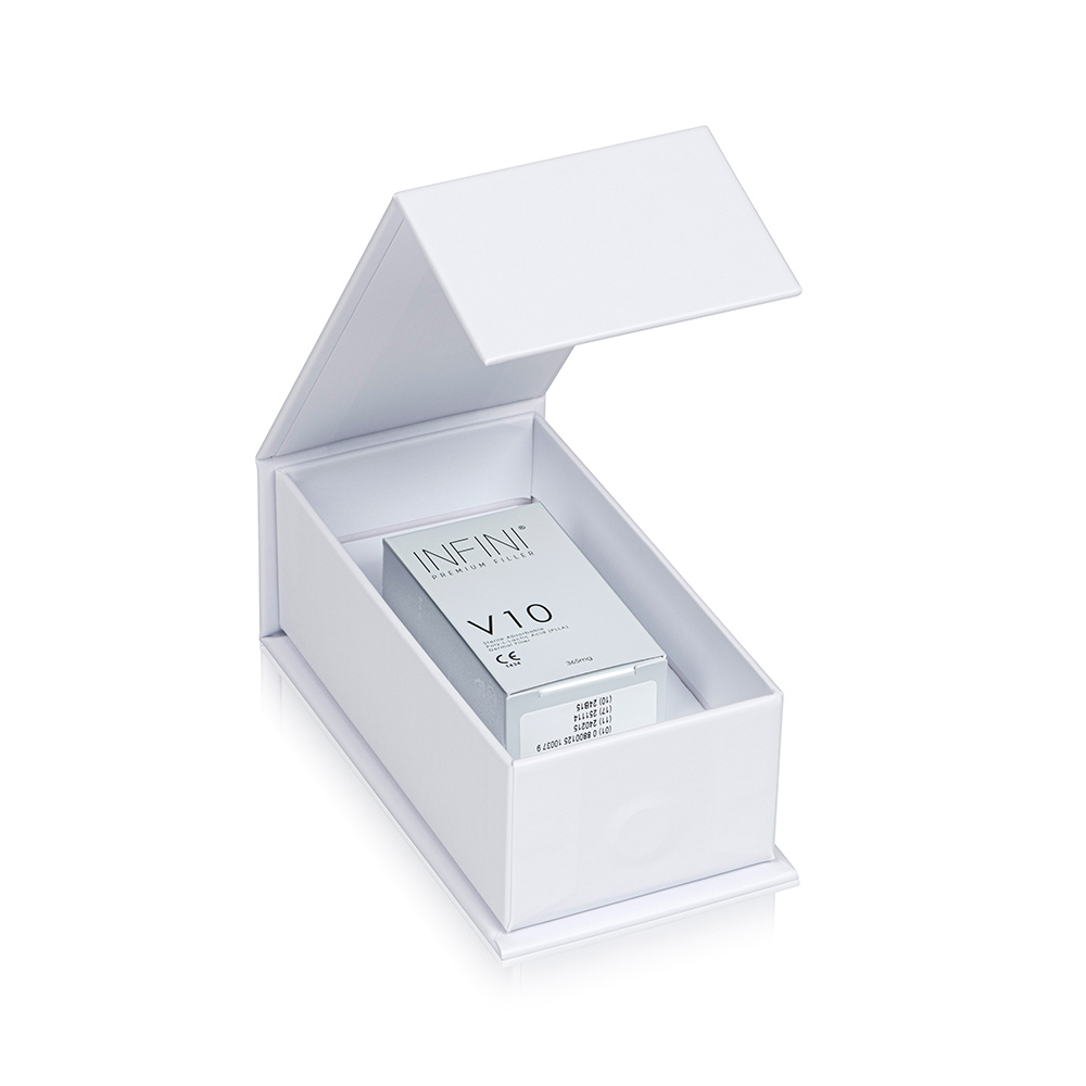 INFINI V-10 VOLUMETRIC STIMULATOR 365 MG POLY-L-LACTIC ACID 
V-10 Volumetric Stimulator - Moderný biostimulačný prípravok s obsahom Poly-L-mliečnej kyseliny (PLLA)