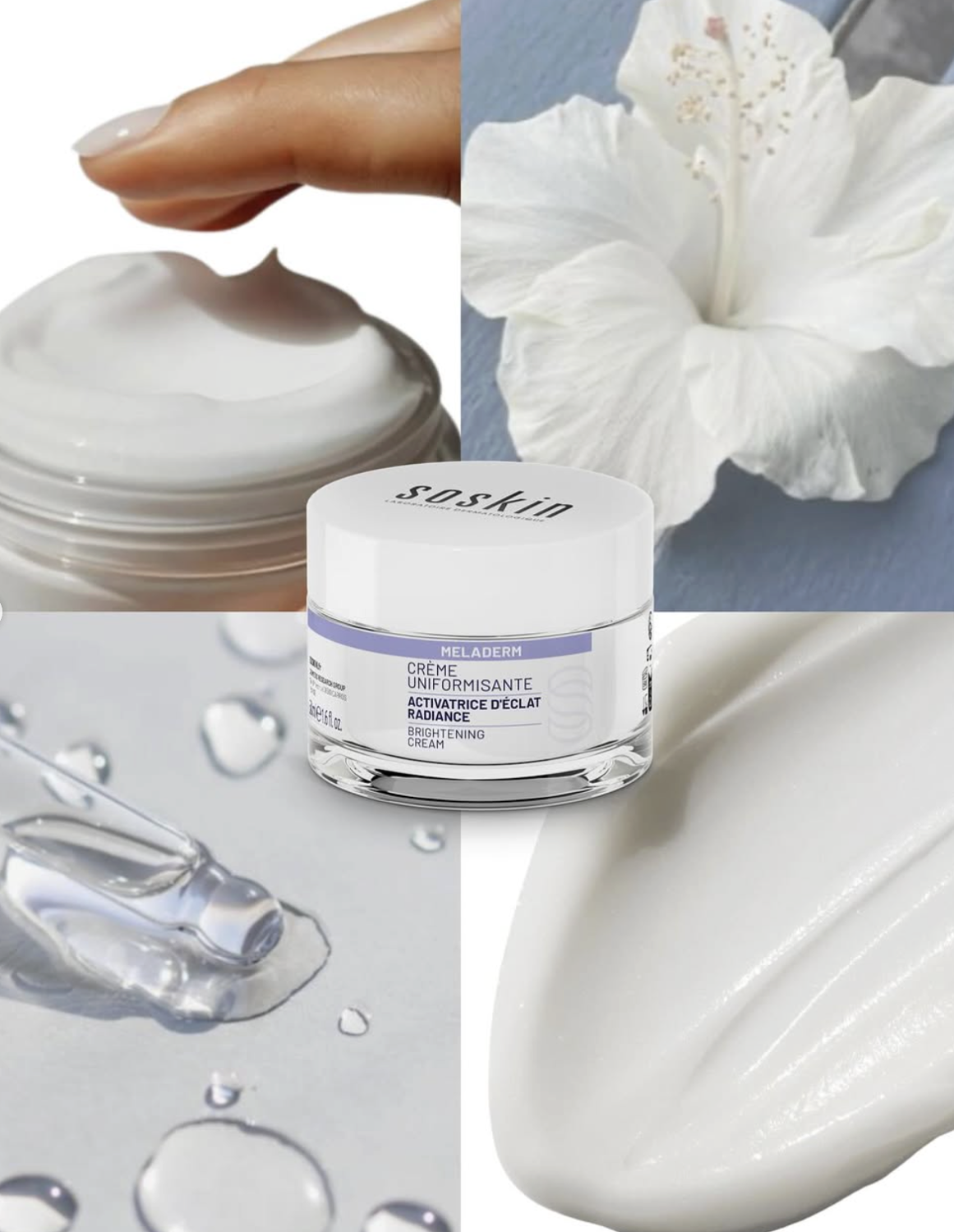 SOSKIN PARIS BRIGHTENING CREAM<BR>MELADERM 
Rozjasňujúci obnovujúci krém proti pigmentovým škvrnám