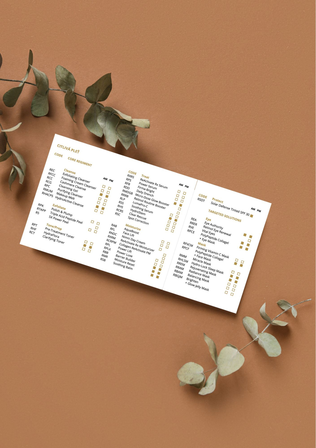 HYDROPEPTIDE CARDS 10 KS 
Kartičky pre klientov - Produkty pre citlivú pleť