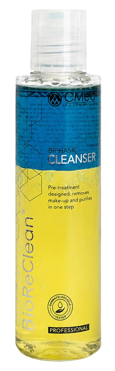 BIORECLEAN - PRETREATMENT BIPHASIC CLEANSER 
Dvojfázový čistiaci prípravok pred estetickým ošetrením