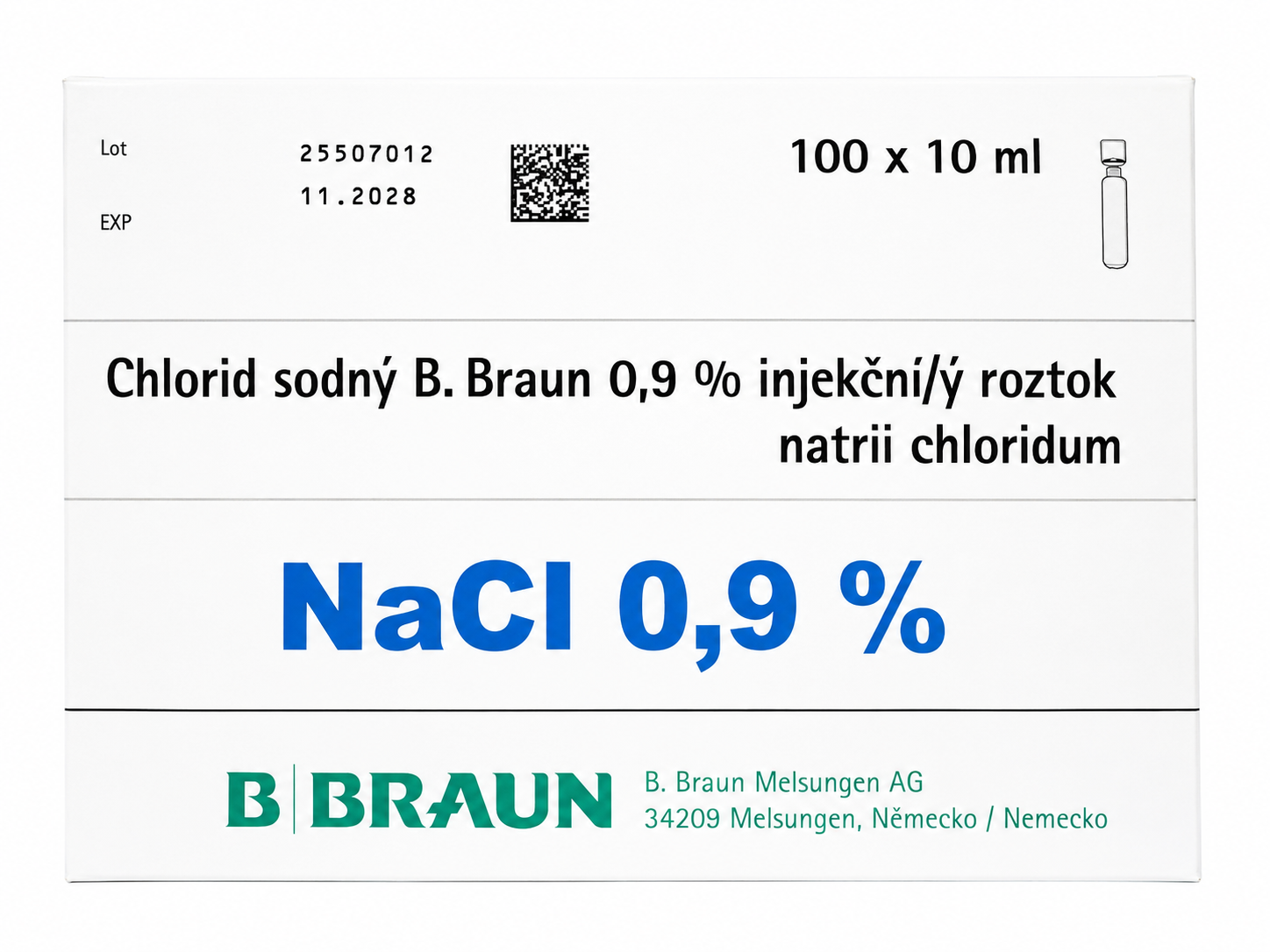 SODIUM CHLORIDE 0.9% SOLUTION FOR INJECTION 
Fyziologický roztok NaCl 0,9 % injekčný roztok