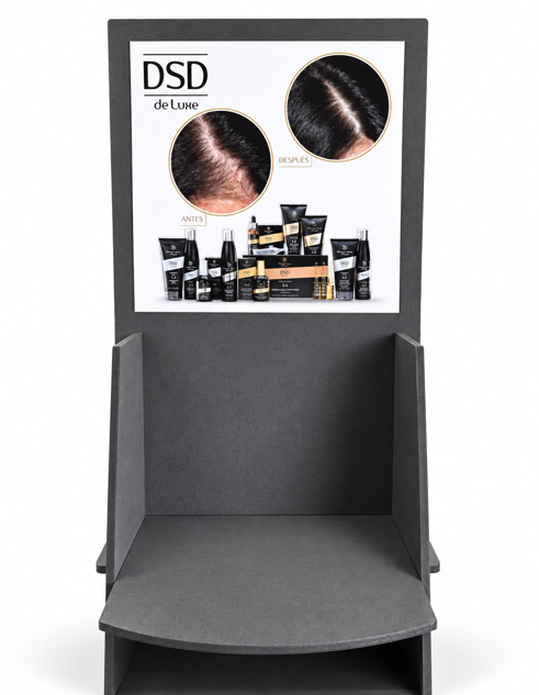DSD FLOOR DISPLAY UNIT 
DSD prezentačný stojan na vlasovú kozmetiku