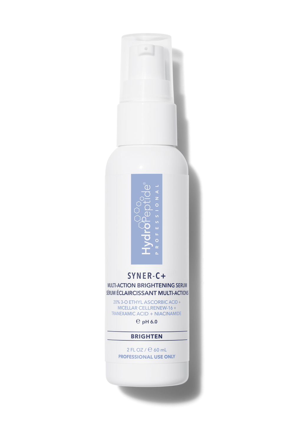 PROFESSIONAL HYDROPEPTIDE SYNER-C+ MULTI-ACTION BRIGHTENING SERUM 
Profesionálne Hydropeptide rozjasňujúce sérum s 20 % stabilizovaným vitamínom C