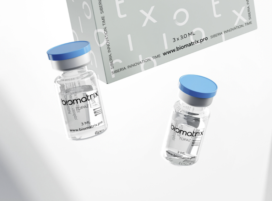 Biomatrix Topaz<br>SkinBooster - KH + Manitol 4% Inovatívna kyselina hyalúronová s prolongovaným účinkom<br>+ Rýchle hojenie po aplikácii EXP 05/24 -50%