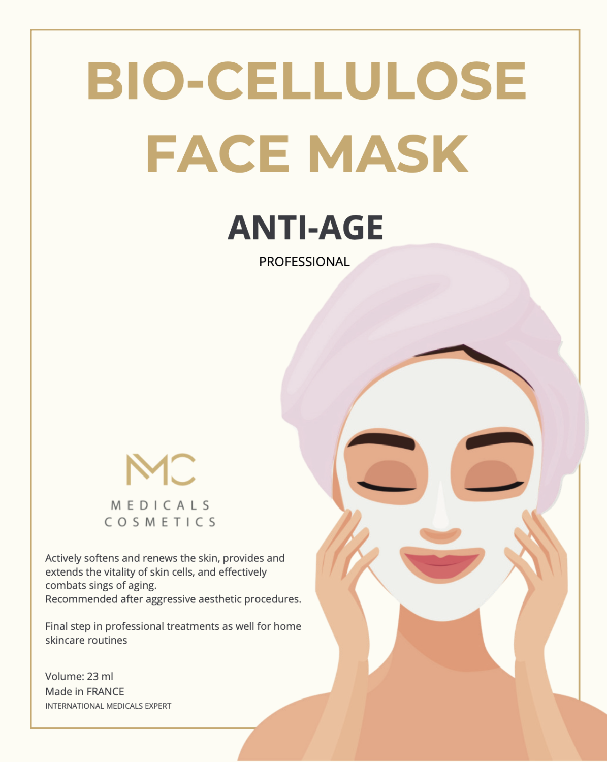 ANTI-AGE FACE MASK 
Pleťová maska Innea Medicals Cosmetics