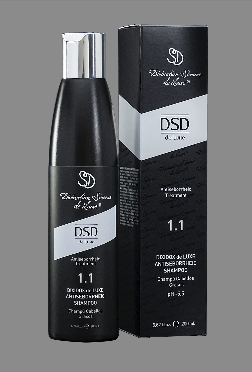 DSD SIMONE DE LUXE ANTISEBORRHEIC SHAMPOO 
1.1 Šampón na seboreu proti zápalom a svrbeniu. Pre podporu rastu vlasov.