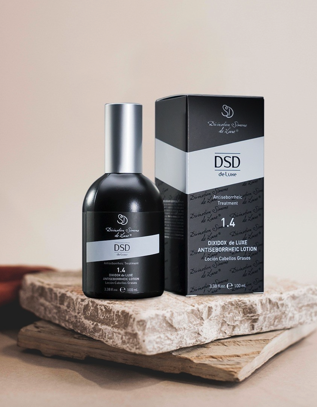 DSD SIMONE DE LUXE ANTISEBORRHEIC LOTION 
1.4 Vlasové hnojivo pri seborei a lupinách. Seboroická dermatitída vo vlasoch.