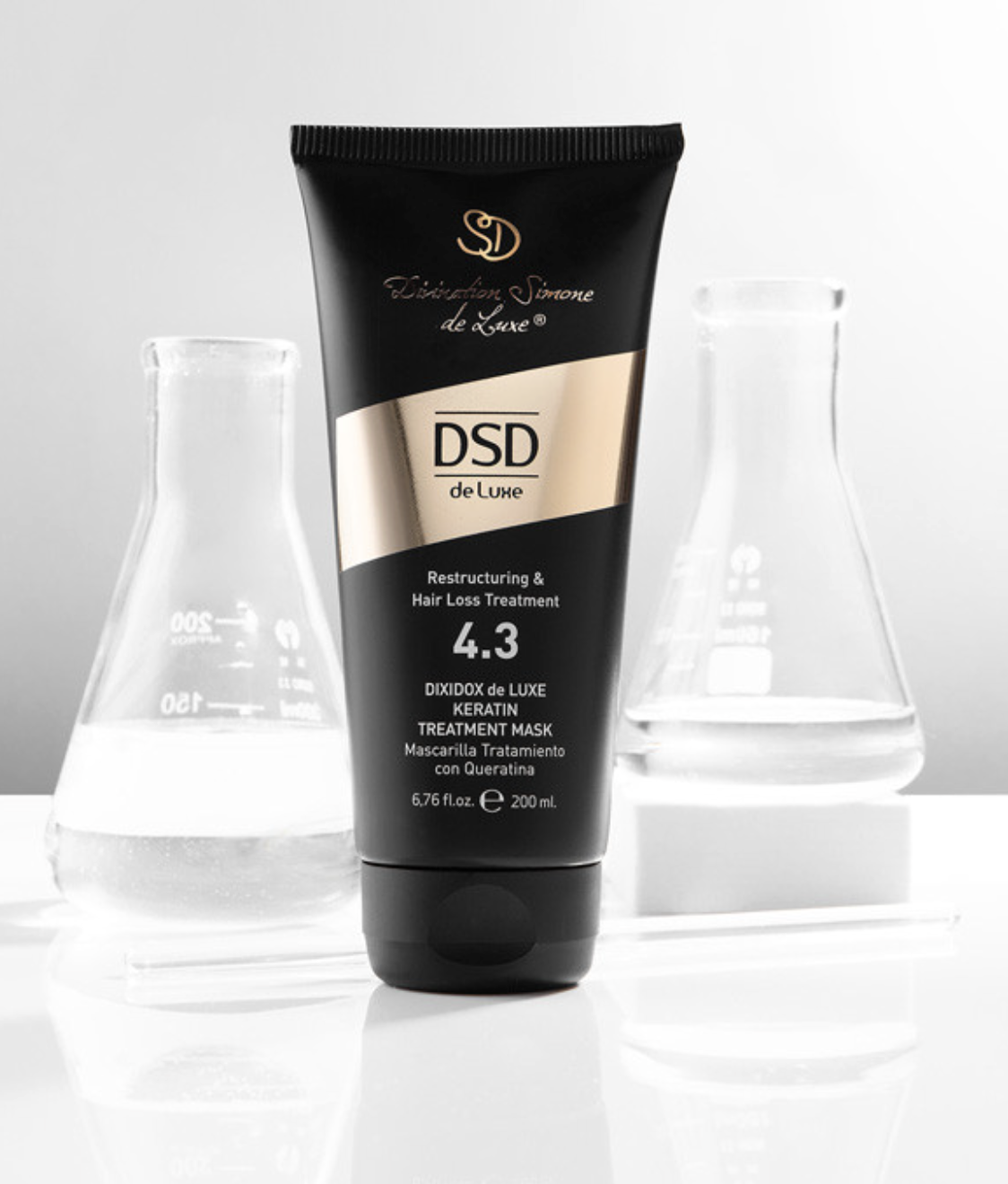 DSD SIMONE DE LUXE KERATIN TREATMENT MASK 
4.3 Maska na vlasy s keratínom proti vypadávaniu a lámaniu vlasov.