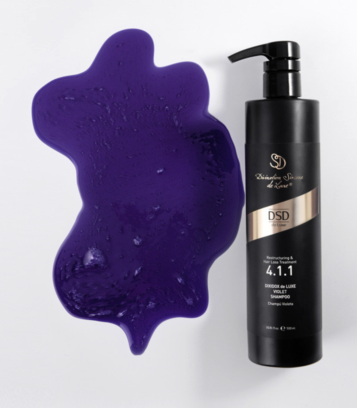 DSD SIMONE DE LUXE VIOLET SHAMPOO 
4.1.1L Šampón na blond vlasy, na stlmenie žltých tónov a proti vypadávaniu vlasov.<br>EXP 09/26 Zľava 20%