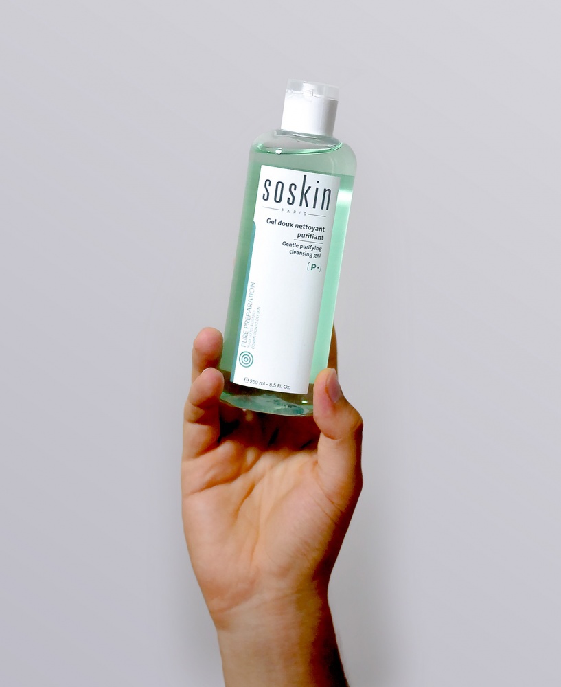 SOSKIN GENTLE PURIFYING CLEANSING GEL 
Čistiaci gél na mastnú a zmiešanú pleť  <br>250 ml.