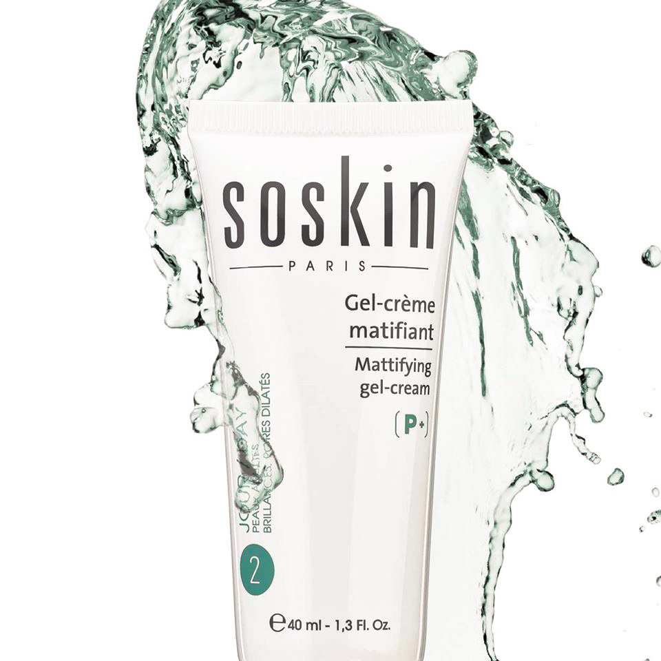 SOSKIN MATTIFYING GEL-CREAM 
Podkladový zmätňujúci krém pod make up, proti lesku pleti