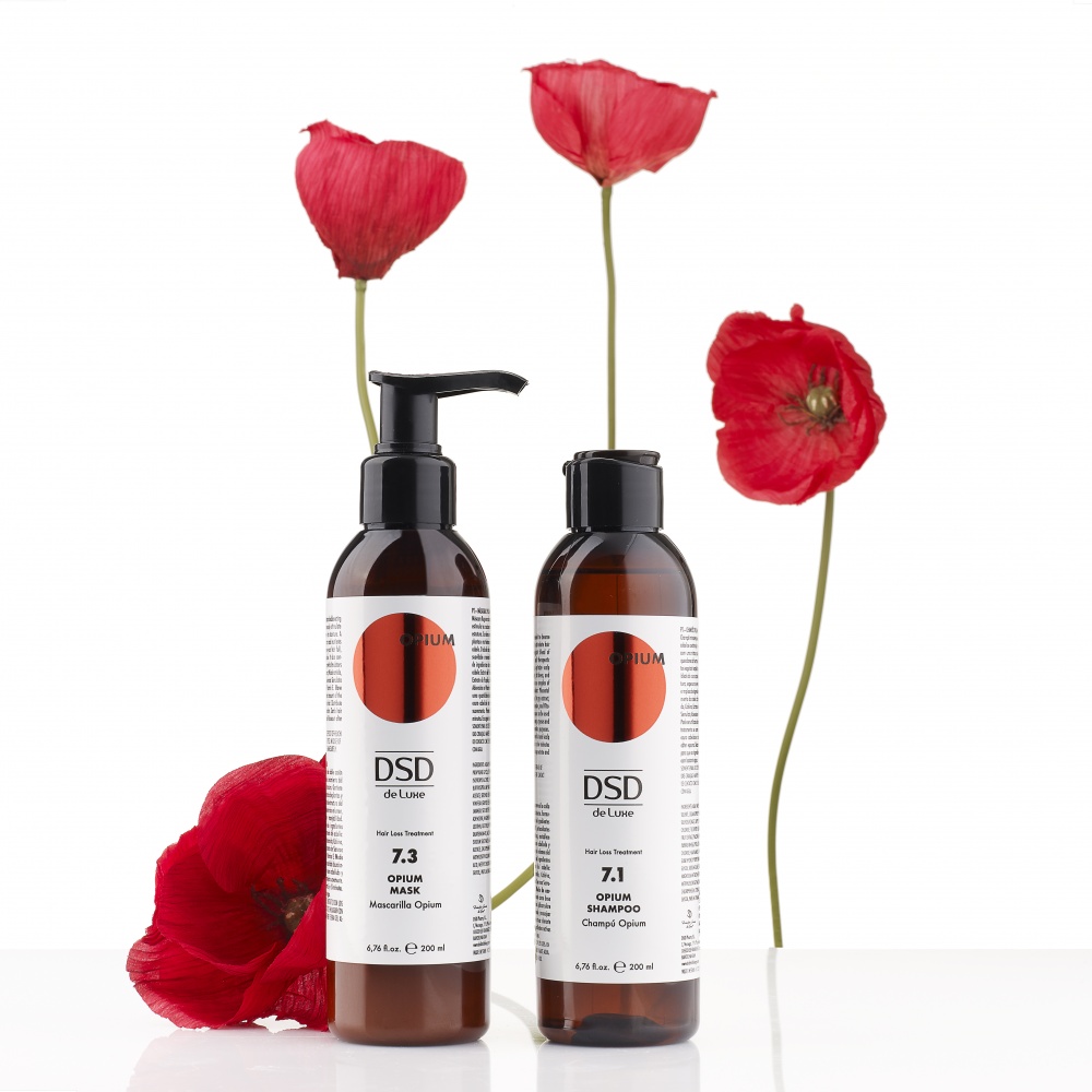 DSD SIMONE DE LUDE OPIUM SHAMPOO 
7.1. Šampón na vlasy s aktívnymi zložkami, ktorý pomáha posilňovať vlasy a dodáva objem jemným a oslabeným vlasom.