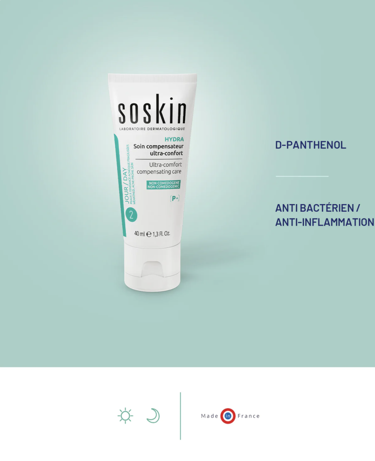 SOSKIN HYDRA ULTRA COMFORT COMPENSATING CREAM 
Protizápalový, hydratačný na mastnú pleť