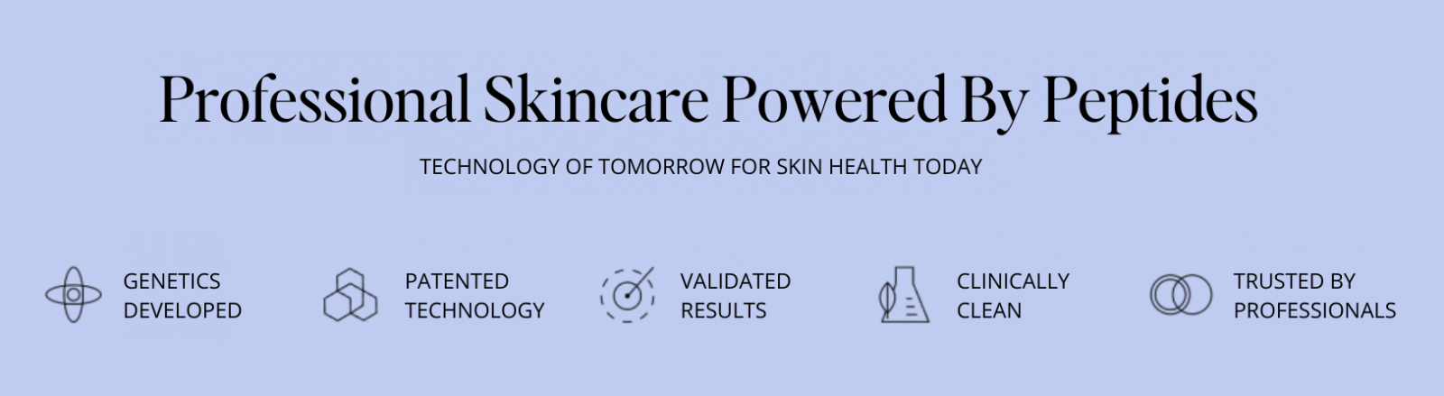 Professional Skincare Powered by peptides
