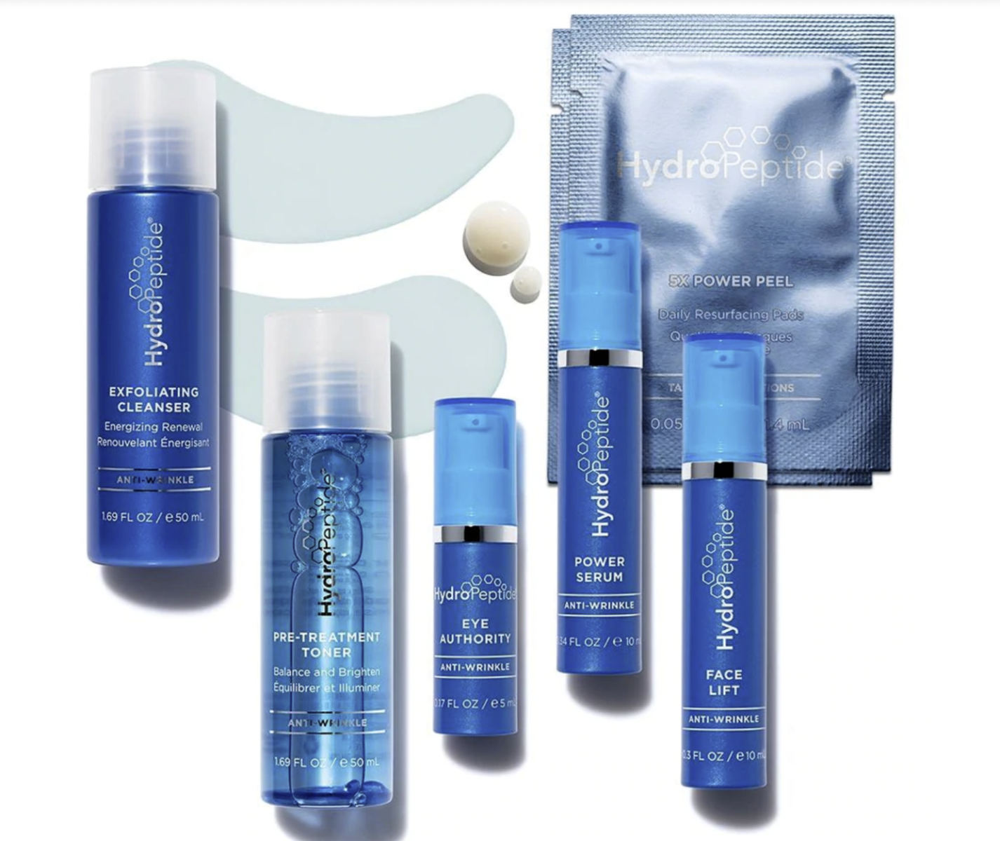 Kosmetiktasche + Hydropeptide Anti-Falten Set